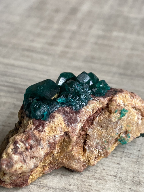 DIOPTÁZA -ceněný krystal, minerál- 13,15 gr. Kongo