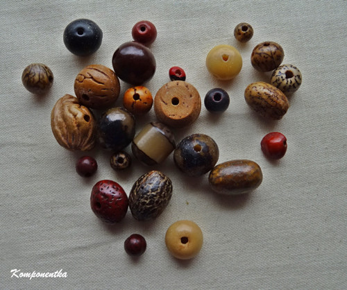 Korálky tibetské mix 26kusů — foto 1