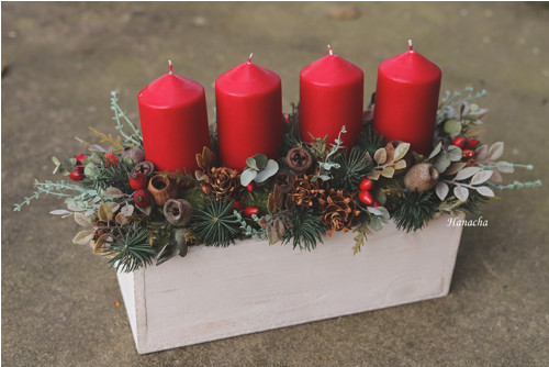 Adventní truhlíček črvený, trvalý