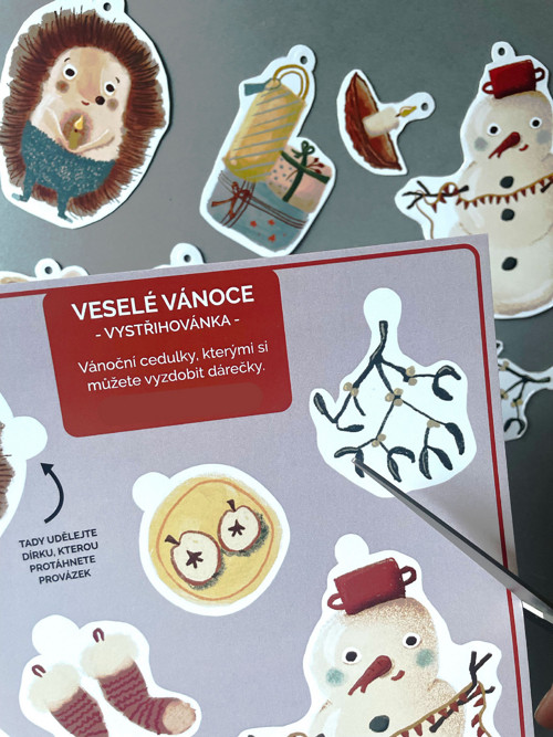 Veselé Vánoce, vystřihovánka