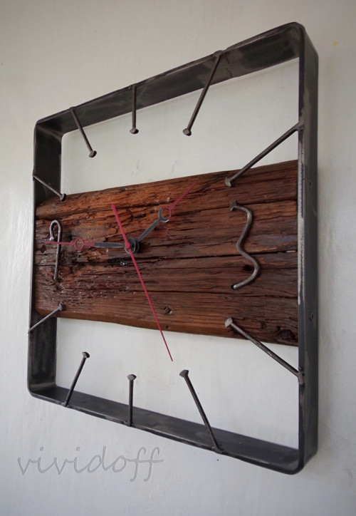 Hodiny nástenné rustic 4