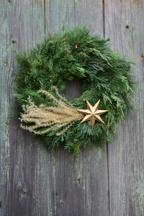 Závěsný adventní věnec KOMETA, ø cca 45 cm