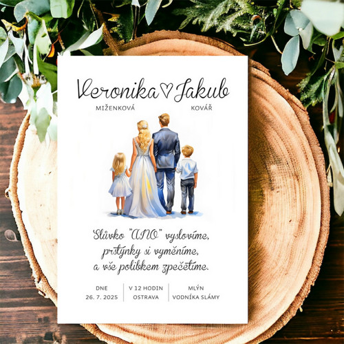 Svatební oznámení - Rodina 14