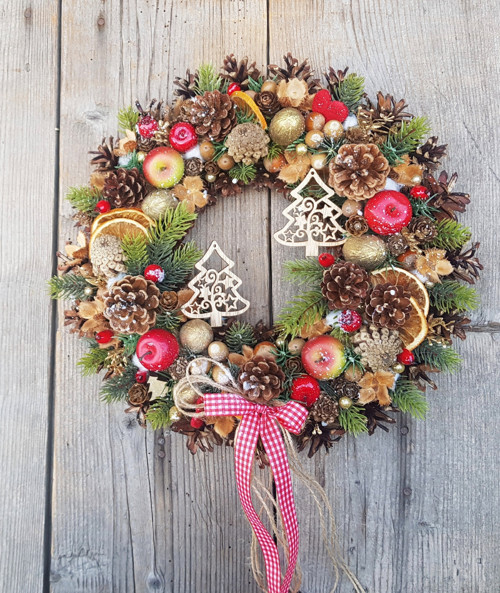 Adventní věneček se stromečky — foto 1
