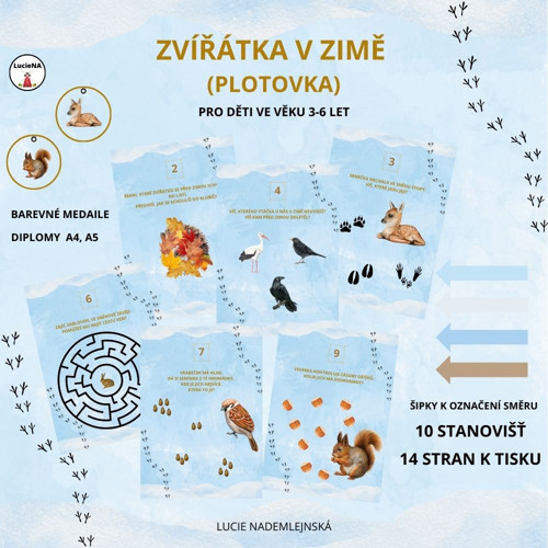 Zvířátka V Zimě - Plotovka