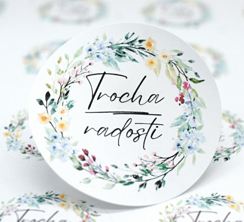 Samolepky Trocha radosti - 24 ks
