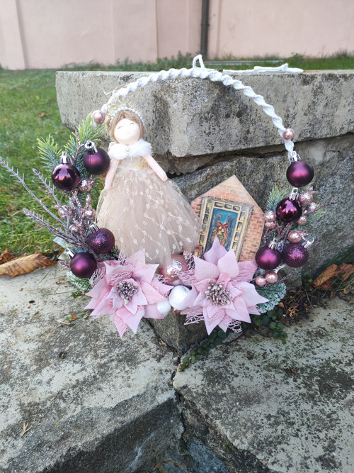 Macramé věneček Víla