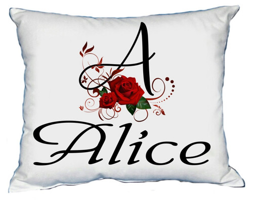 Polštář s dámským jménem ALICE