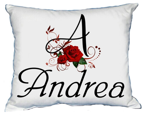 Polštář s dámským jménem ANDREA
