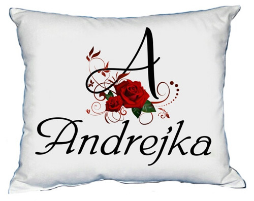Polštář s dámským jménem ANDREJKA