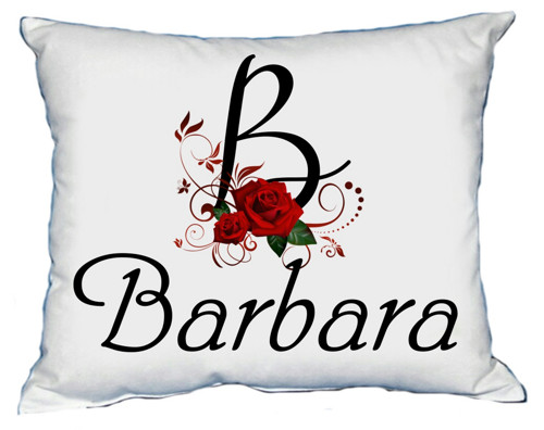 Polštář s dámským jménem BARBARA
