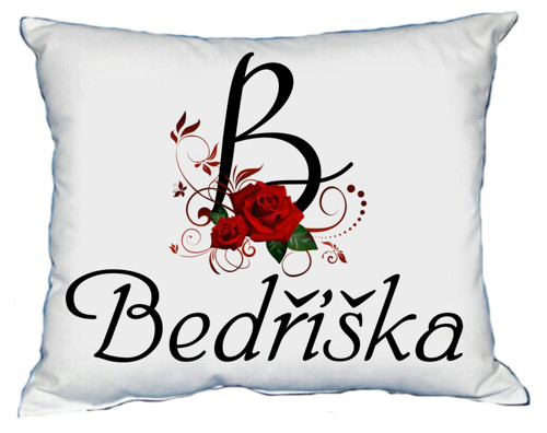 Polštář s dámským jménem BEDŘIŠKA