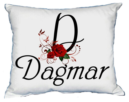 Polštář s dámským jménem DAGMAR