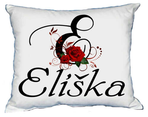 Polštář s dámským jménem ELIŠKA
