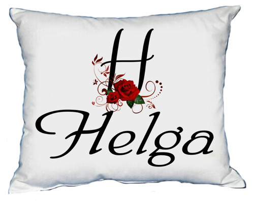 Polštář s dámským jménem HELGA