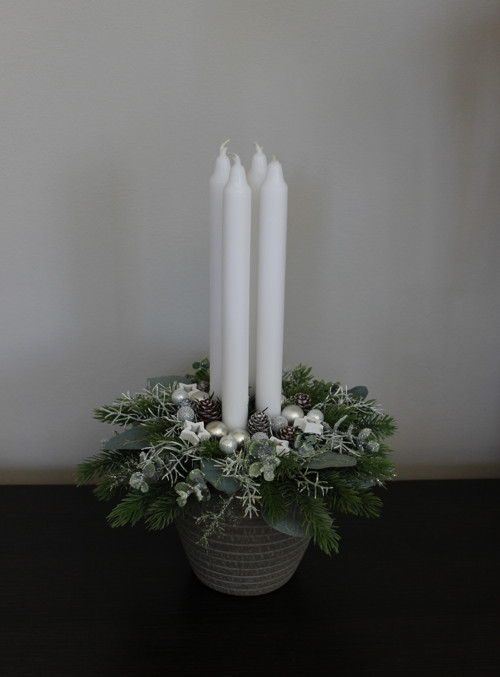 Adventní svícen do bíla — foto 1