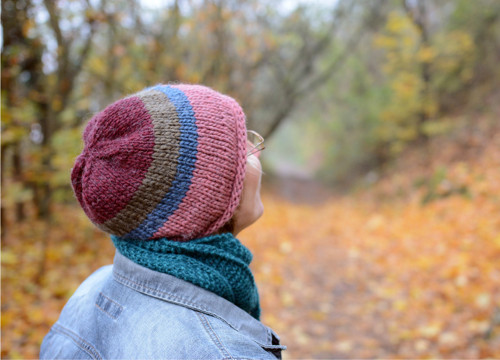 Pruhovaná čepice merino/akryl/alpaka