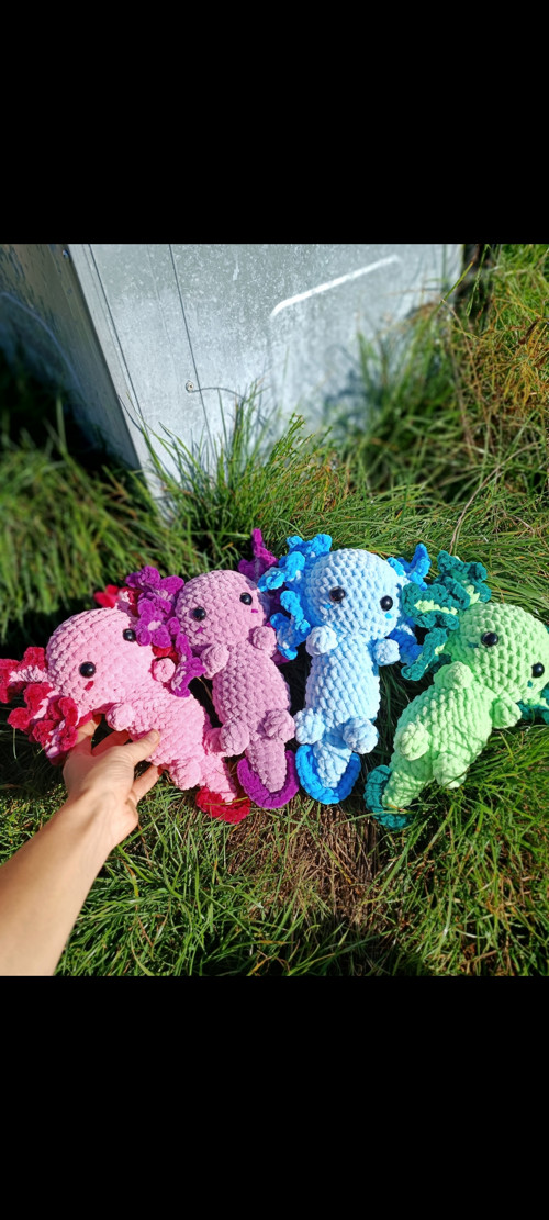 Háčkovaný axolotl