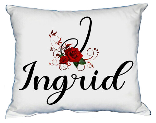 Polštář s dámským jménem INGRID — foto 1