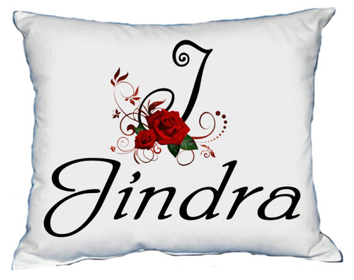 Polštář s dámským jménem JINDRA