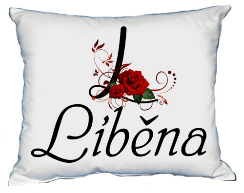 Polštář s dámským jménem LIBĚNA — foto 1