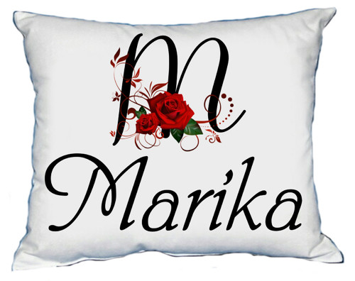 Polštář s dámským jménem MARIKA — foto 1