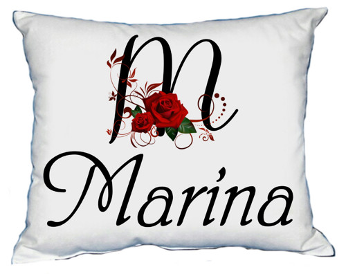 Polštář s dámským jménem MARINA — foto 1