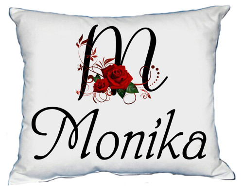Polštář s dámským jménem MONIKA