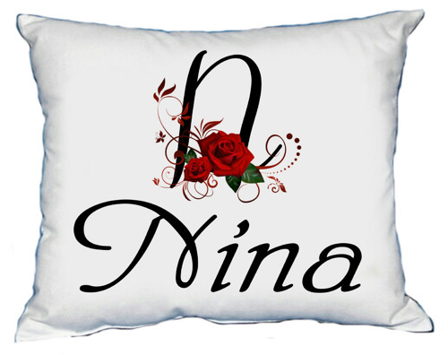 Polštář s dámským jménem NINA