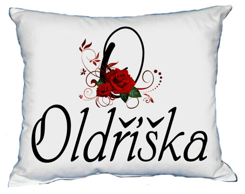 Polštář s dámským jménem OLDŘIŠKA