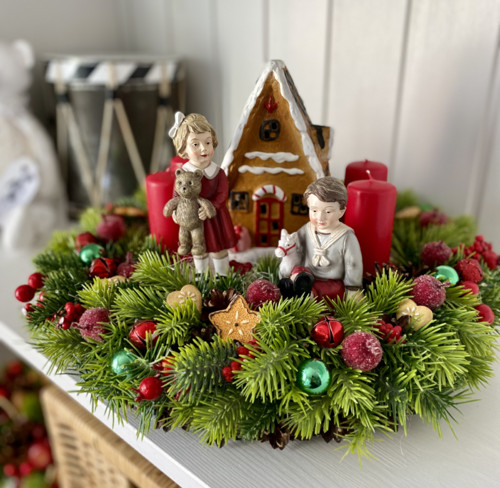 Adventní věnec Perníková chaloupka — foto 1