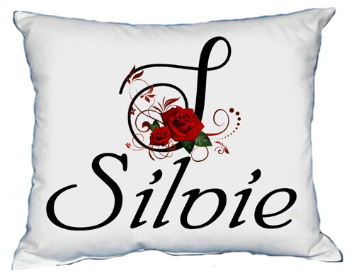 Polštář s dámským jménem SILVIE
