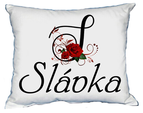 Polštář s dámským jménem SLÁVKA