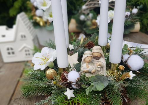Adventní věneček "Svatá rodina" — foto 1