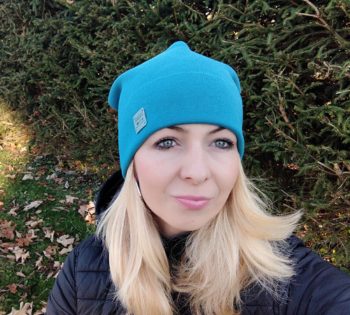 Čepice tyrkysová unisex
