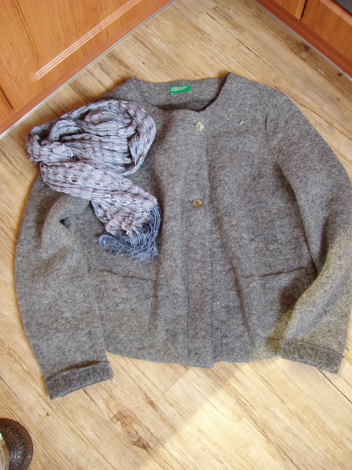 Nový vlněný kabátek Colors Of Benetton - 100% vlna