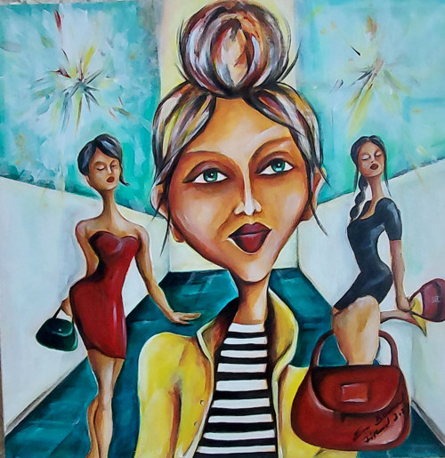 Modelky Nosí Kabelky