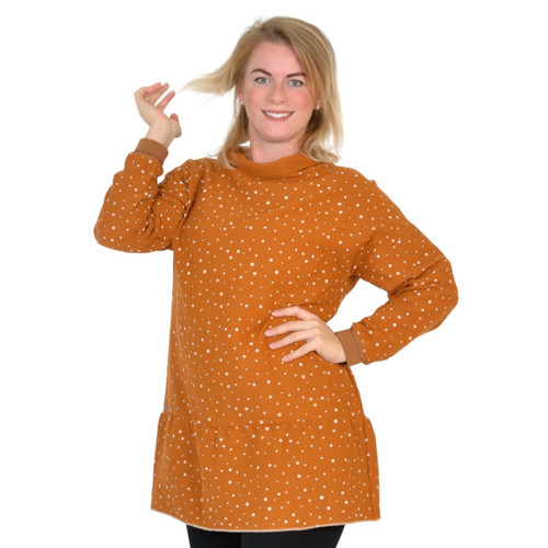 Mušelínová šatotunika ELISE / skořice, vel. L - XL