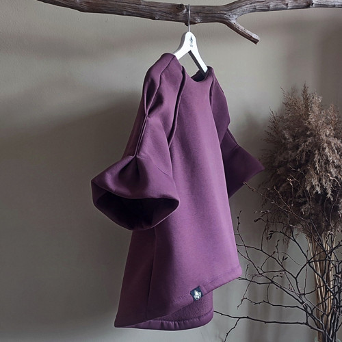 Elegantní mikina Chloi / Aubergine