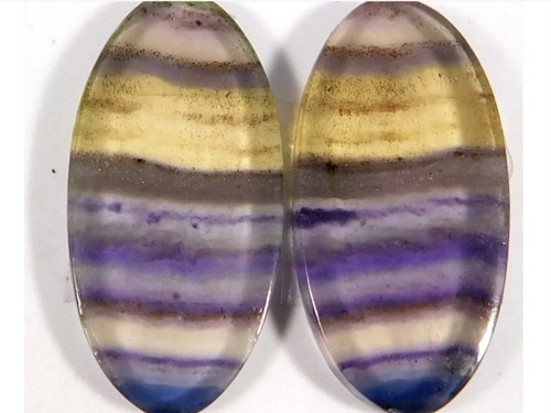 FLUORIT BICOLOR- šperk. drahokam, pár 25 Ct IND