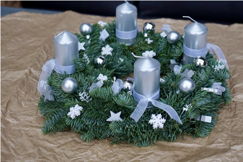 Adventní věnec stříbrný — foto 1