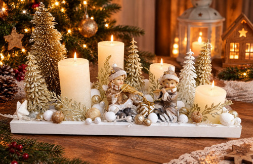Adventní tácek muzikanti