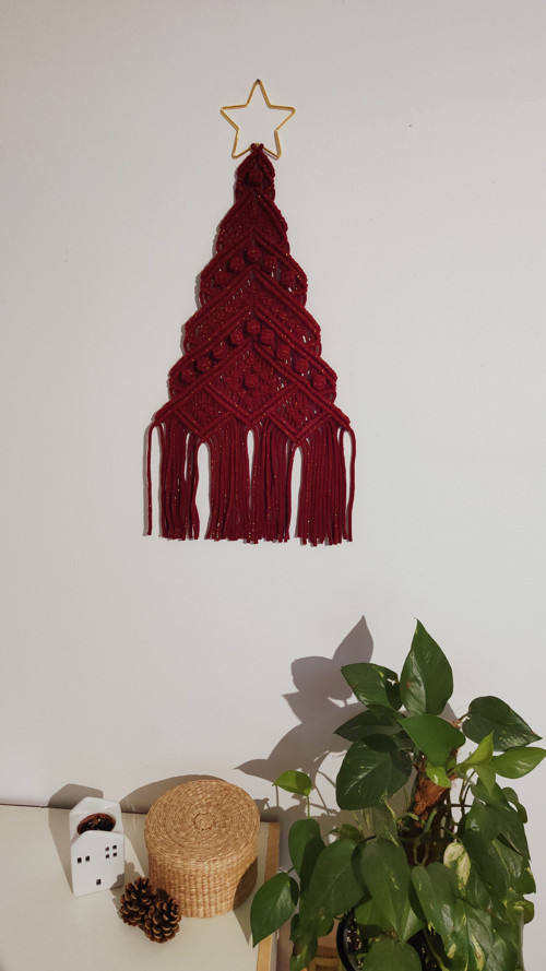 Macramé vánoční stromeček — foto 1