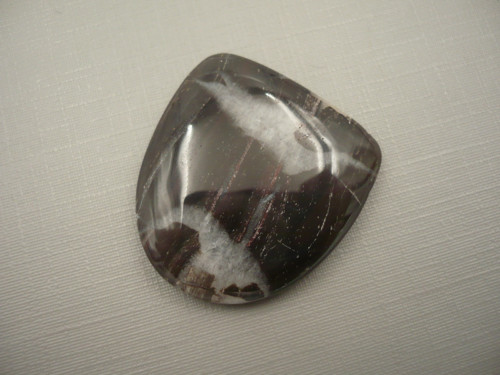 Kabošon - jaspis pavoučí 31 mm, č.2f