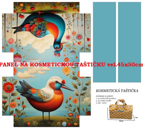 Panel na taštičku kočárkovina - skladem