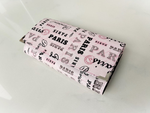 Peněženka Paris v růžové - 17cm na spoustu karet