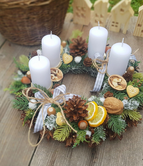 Věneček v přírodním stylu — foto 1