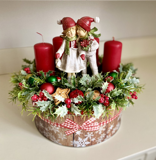 Adventní svícen Vánoční děti — foto 1
