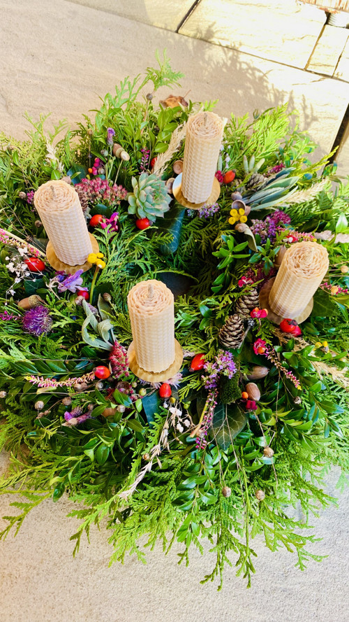 Advent/Vánoce/zimní/celoroční věnec, 100% přírodní