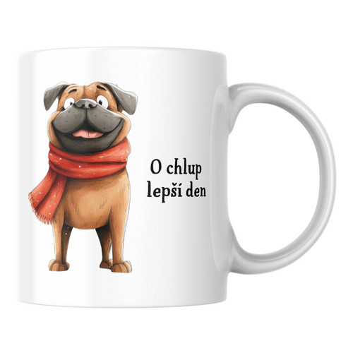 O chlup lepší den - mastif - Hrníček